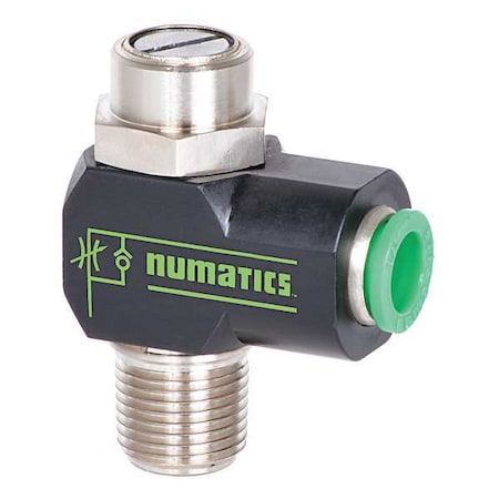 NUMATICS Swivel, 1/2In NPT, 3/8In Push In, 1-21/25In 4FPRN12