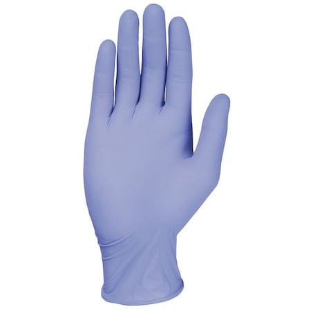 Condor Not Applicable, Disposable Gloves, 3.00 to 3.99 mil Palm, Nitrile, Powder-Free, L (9), 200 PK, Blue 36VP38