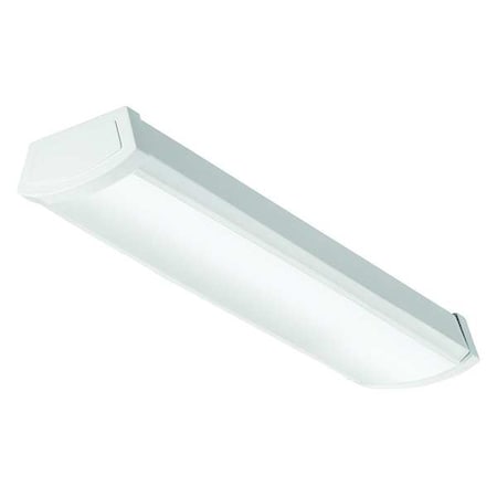 Lithonia Lighting LED Wraparound Fixture, 2 ft L, 1400 lm FMLWL 24 840