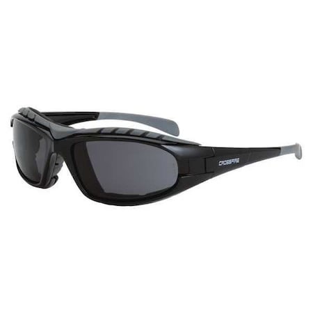 Crossfire Diamond, Safety Glasses, Anti-Scratch, Gray Lens, Black Frame, Full-Frame 2761 AF