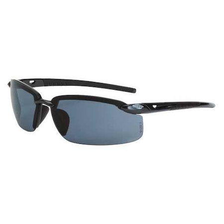 Crossfire ES5, Safety Glasses, Anti-Scratch, Gray Lens, Gray Frame, Half-Frame 2961