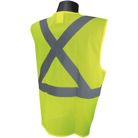 Radians Large High Visibility Vest, Green SV4X-2VGM-L