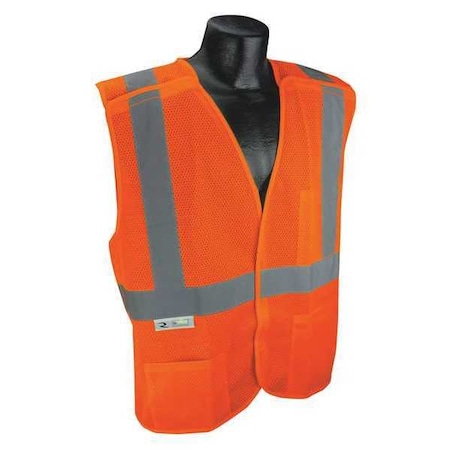 Radians XL High Visibility Vest, Orange SV4X-2VOM-XL