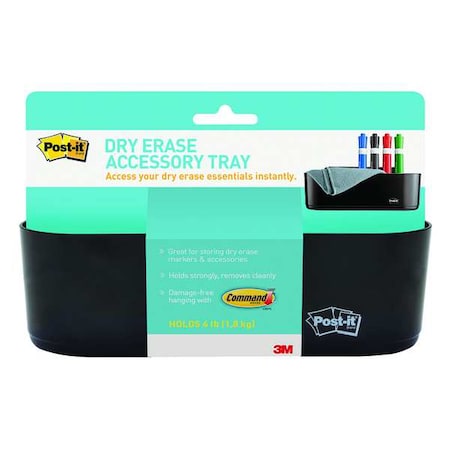 Post-It Dry Erase Accessory Tray, Plastic, Clear DEFTRAY