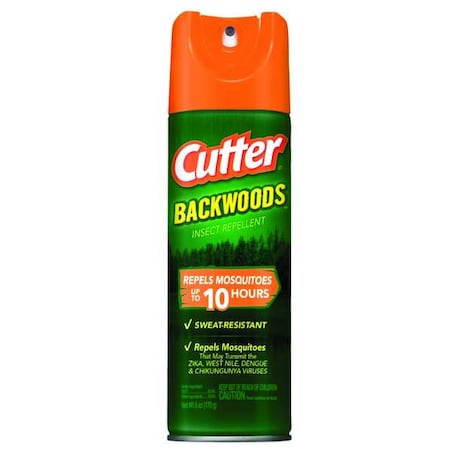 Cutter 6 oz Aerosol Backwoods Insect Repellent, 25% DEET Concentration, Outdoor Use HG-96280