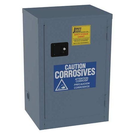 JAMCO Corrosive Safety Cabinet, 12 gal., Blue, Depth: 18" CK12