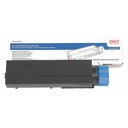 Oki Toner Cartridge, Black, 4000 Page Yield 44574701