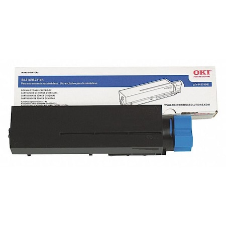 Oki Toner Cartridge, Black, 10000 Page Yield 44574901