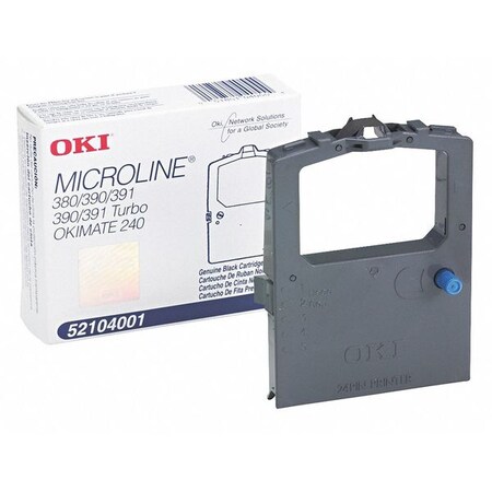 Oki Ink/Correction Ribbons, Blk, Mfr No ML380 52104001