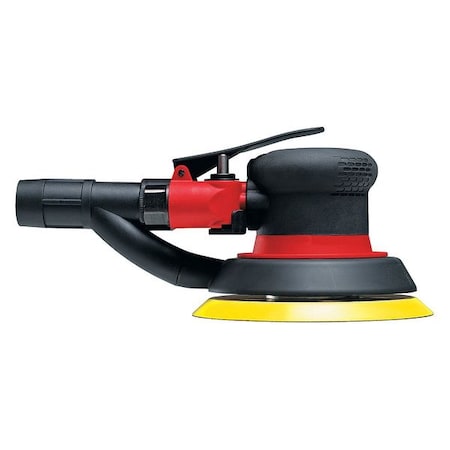 Chicago Pneumatic 5 Inch Air Random Orbital Sander, Self Vacuum, Hook & Loop, 5 Pad Holes, 0.28 HP / 210 W - 12000 RPM CP3512