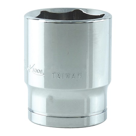 K-Tool International 1/2 in Drive, 22mm Metric Socket, 6 Points, 1/2 in. Dr, 22mm Hex KTI-28122