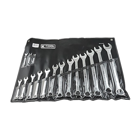 K-TOOL INTERNATIONAL Combination Wrench Set, SAE, 16 pcs. KTI-41016