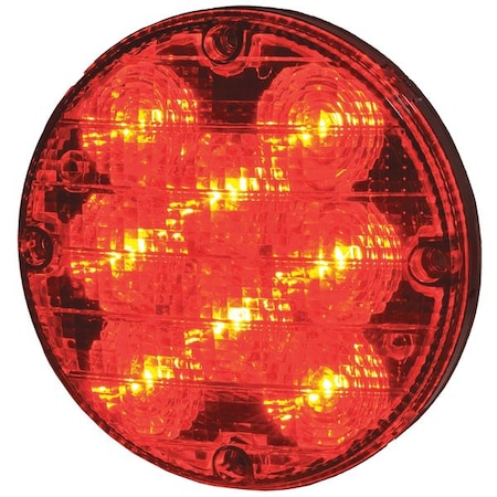 Maxxima Bus Warning Light, LED, 7.2In H, Red M90070R