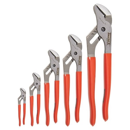 Proto 5 Piece Tongue and Groove Plier Set Ergonomic Handle J260XLS