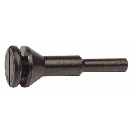 WEILER Cut-Off Wheel Mandrel, 1/4 in Shank, For 3/8 in Wheel Arbor, For 1/8 in to 1/4 in Wheel Thick 56490