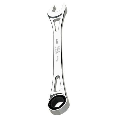 Sk Professional Tools Ratcheting Wrench, Head Size 18mm 80012
