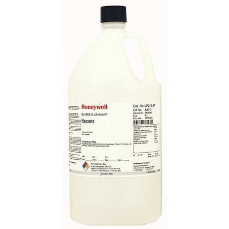 Honeywell Burdick & Jackson Hexane, 110-54-3 CAS Number LP211-4P-S
