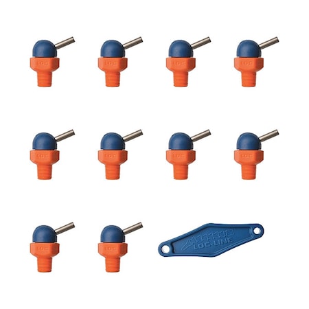 Loc-Line Nozzle, CT Style, 0.062in.dia, PK10 79012