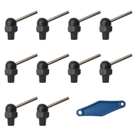 Loc-Line Nozzle, CT Style, 0.062in.dia, PK10 79013-BLK