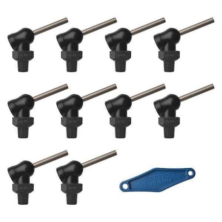 Loc-Line Nozzle, XR Style, 0.160in.dia, PK10 79055-BLK