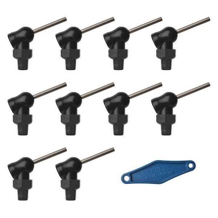 Loc-Line Nozzle, XR Style, 0.117in.dia, PK10 79051-BLK