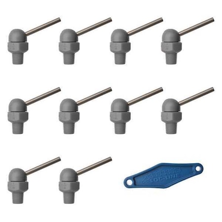 Loc-Line Nozzle, CT Style, 0.086in.dia, PK10 79017-G