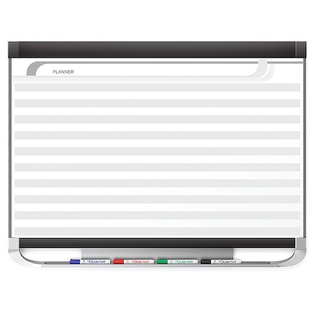 Quartet 36"x48" Magnetic Porcelain Planning Board, White/Gray PP143P2