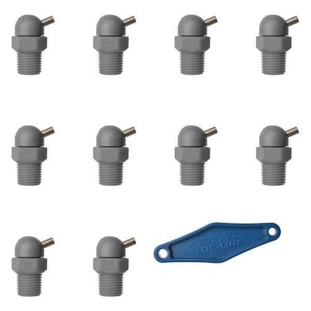 Loc-Line Nozzle, CT Style, 0.117in.dia, PK10 79069-G