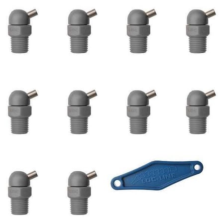 Loc-Line Nozzle, CT Style, 0.160in.dia, PK10 79073-G
