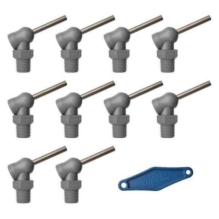 Loc-Line Nozzle, XR Style, 0.062in.dia, PK10 79083-G