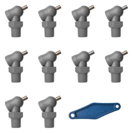 Loc-Line Nozzle, XR Style, 0.860in.dia, PK10 79085-G