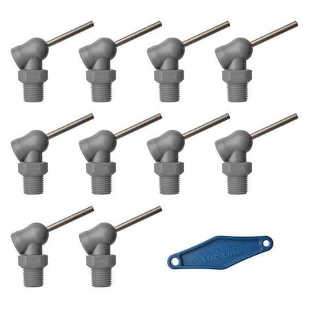 Loc-Line Nozzle, XR Style, 0.117in.dia, PK10 79091-G