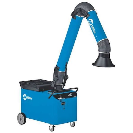 Miller Electric Fume Extractor, 7 ft.Arm, Disposable Flter 951507
