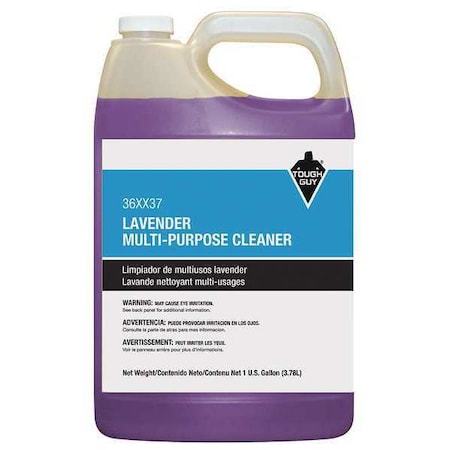 Tough Guy All Purpose Cleaner, Jug, 1 gal, Lavender 36XX37