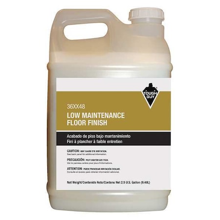 Tough Guy Floor Finish, 2.5 gal., Solid Content 0.18 36XX48