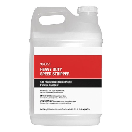 Tough Guy Heavy Duty Floor Stripper, 2.5gal., Bottle 36XX51