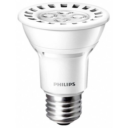 Philips LED Lamp, PAR20, 6.0W, 3000K, 35deg., E26 456087
