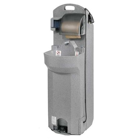 Polyjohn Floor Mount, Granite, Portable Heated Wash Station PSW1-2100