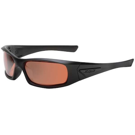 Ess 5B, Safety Glasses, Anti-Fog, Anti-Scratch, Chemical-Resistant, Copper Mirror Lens, Black Frame EE9006-02