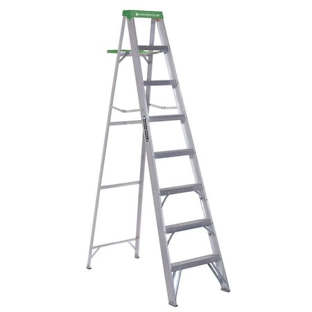 Louisville 8 ft Aluminum Stepladder, 225 lb Capacity AS4008