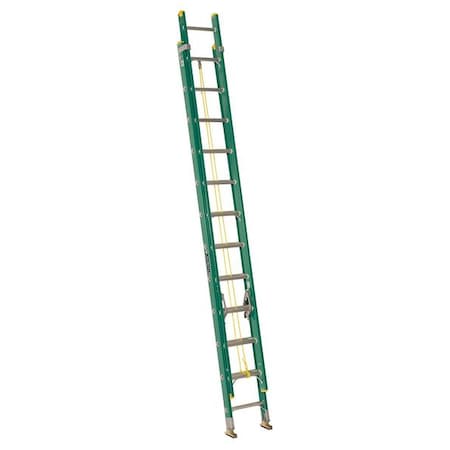 Louisville 24 ft Fiberglass Extension Ladder, 225 lb Load Capacity FE0624