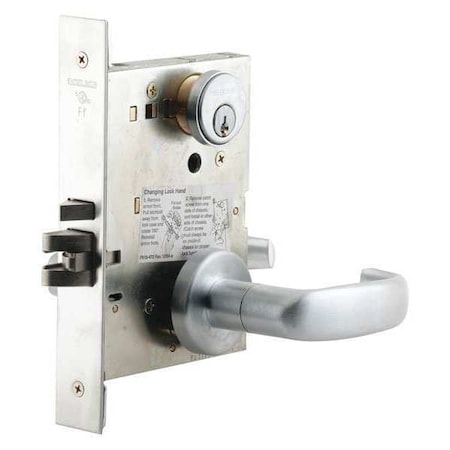Schlage Lever Lockset, Mechanical, Storeroom, Grd.1 L9080P 17A 626 C123