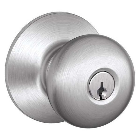 SCHLAGE Knob Lockset, Mechanical, Entrance, Grd. 2 F51A PLY 626 KD