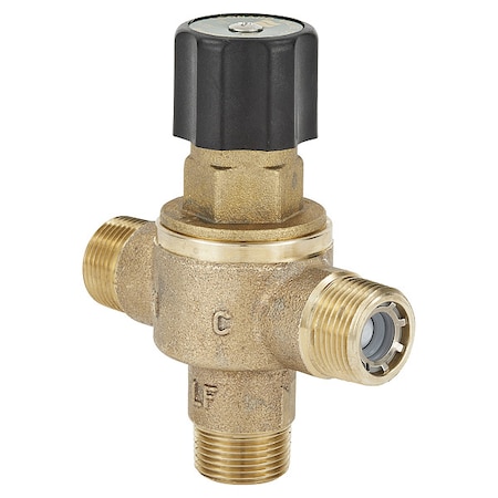 Leonard Valve Thermostatic Mixing Valve, 3/4 in Inlet 369-LF