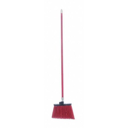 Duo-Sweep Angle Broom w/Handle, 56" L x 12" W, Red 41082KIT05