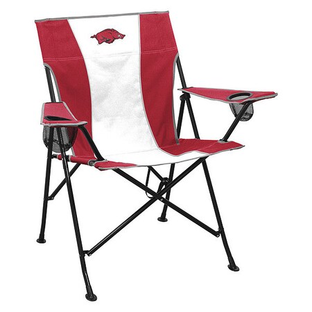 Logo Brands NCAA Arkansas Razorbacks Unisex Adult Pregame Chair with Two Cups Holder, One Size, Multicolor