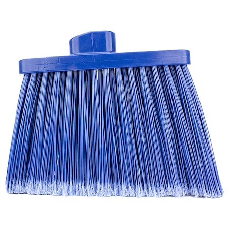 Carlisle Foodservice Med-Duty Angle Broom Head, 12", Blu, PK12 36867EC14