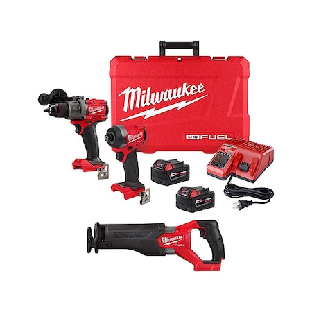 Milwaukee Tool M18 FUEL SAWZALL Recip Saw + M18 FUEL 2-Tool Combo Kit 3697-22, 2821-20
