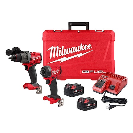 Milwaukee Tool Cordless Combination Kit, (2) 5.0 Ah 3697-22, 49-22-4185