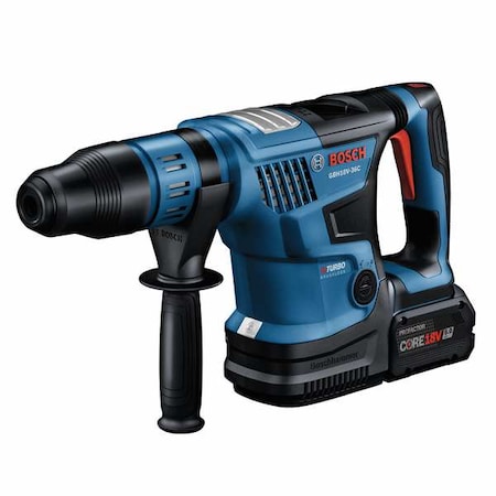 Bosch Rotary Hammer Kit, 18V, Brushless, 1-9/16" GBH18V-36CK24/GBA18V80